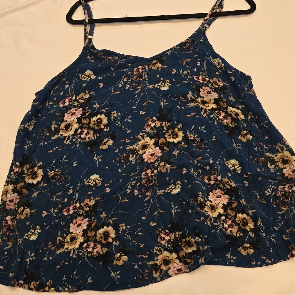 Torrid Blue Floral Women's Blouse